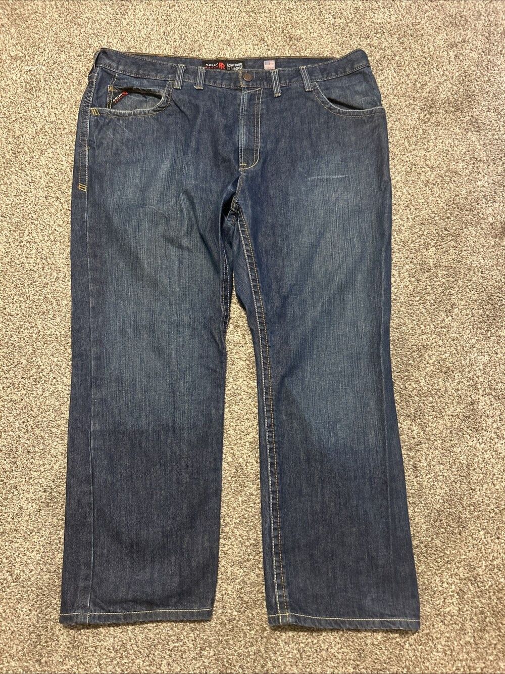 Ariat FR M4 Relaxed Boot Jeans Carpenter 46x32 Mens Blue Denim CAT2 Pants